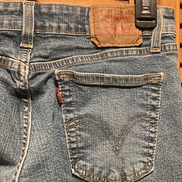 Levi's 518 Blue Superlow Stretch Boot Cut Jeans - Picture 12 of 16